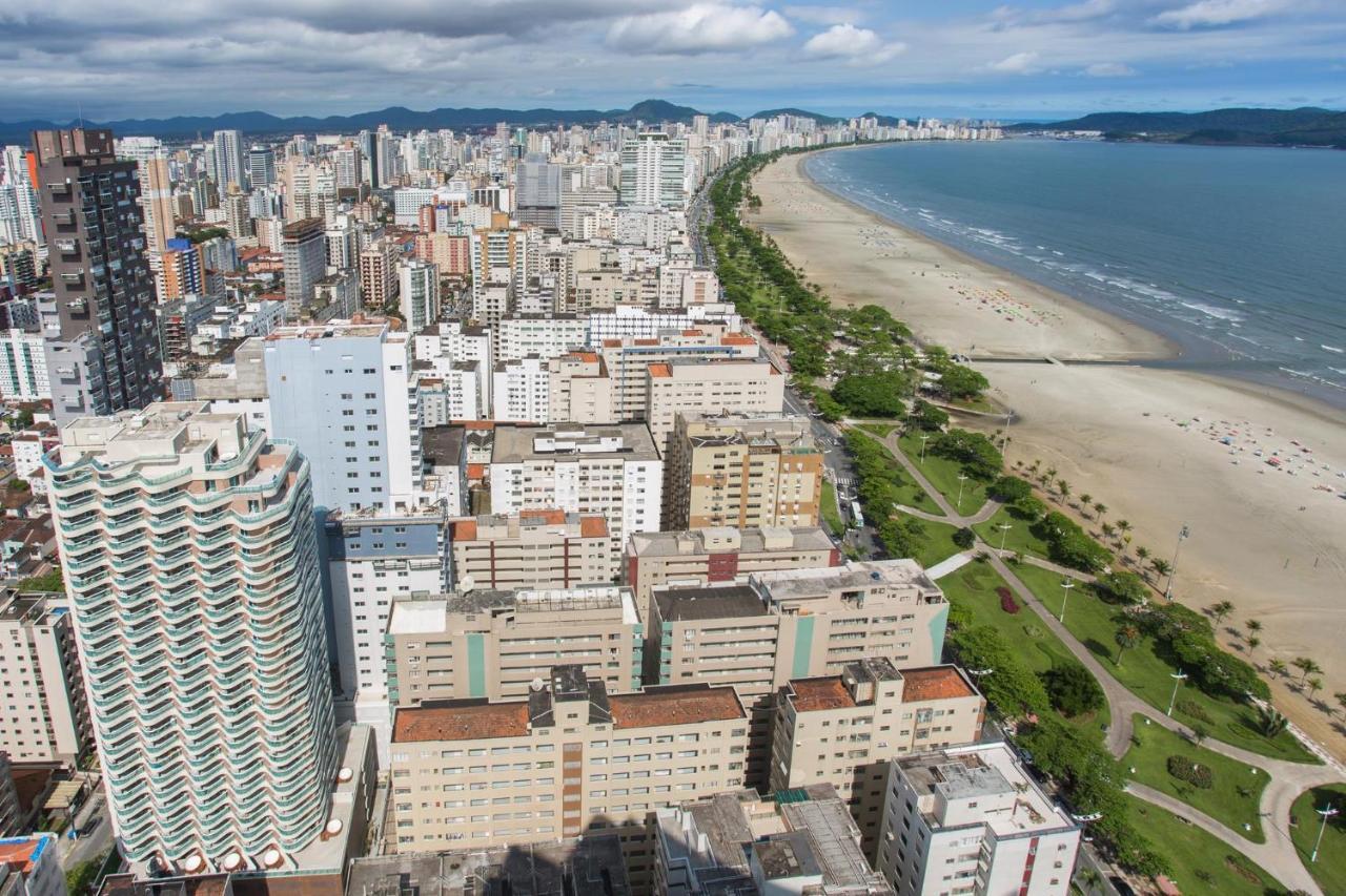 Estanconfor Santos Com Vista Mar 6 Ac Garagem Alto 17º Andarアパートメント エクステリア 写真